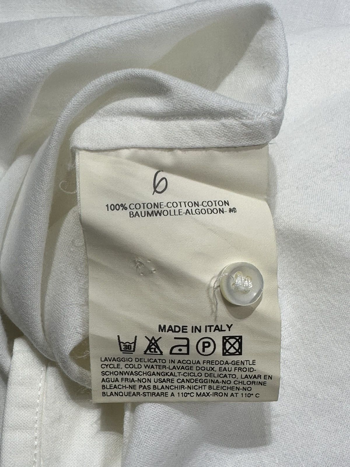 Maison Margiela Maison Margiela 2011 White Button-Up Shirt Size US M / EU 48-50 / 2 - 9 Thumbnail