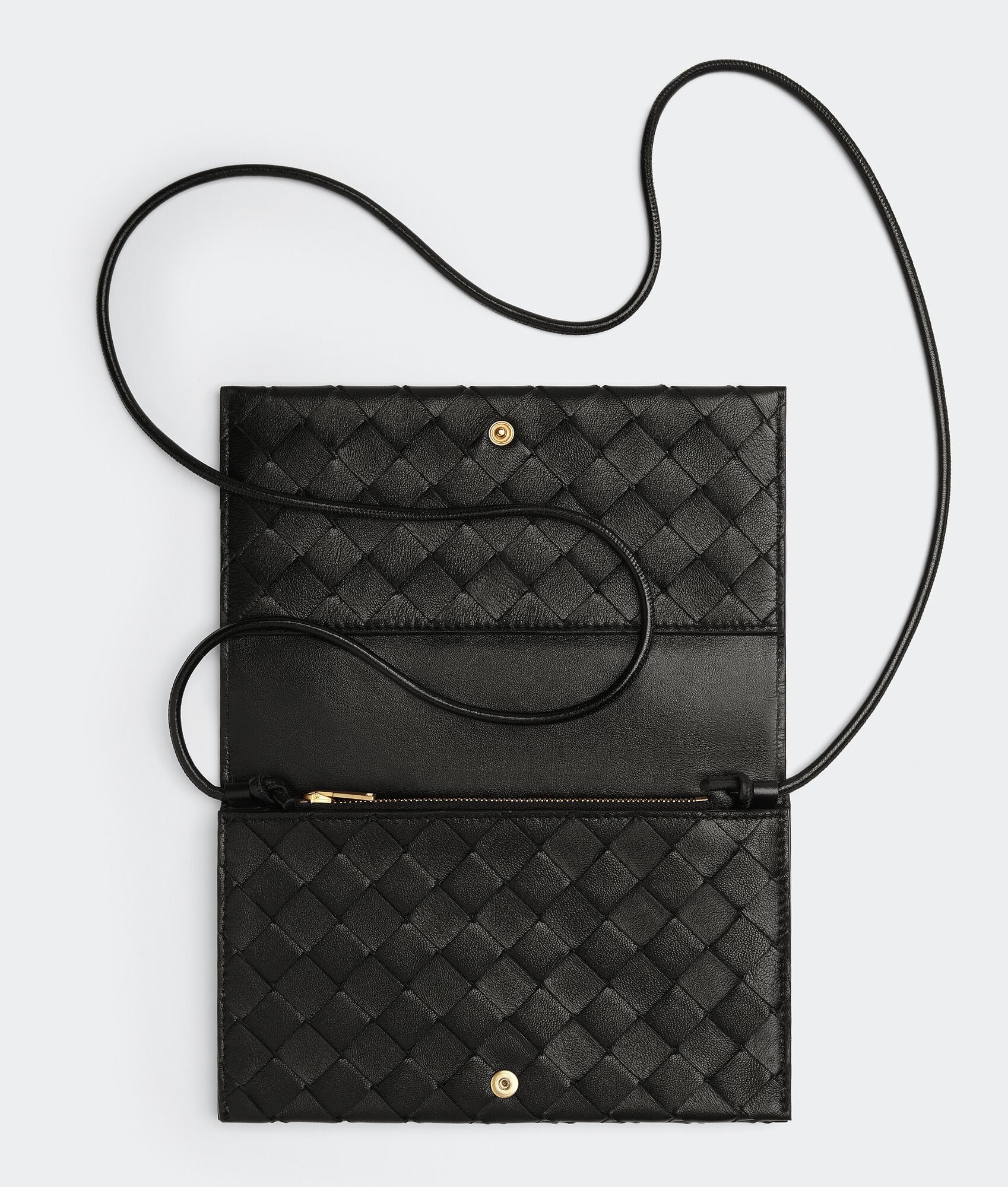 Bottega Veneta o1loc1c0824 Size: OS / Wallet On Strap in Black Size ONE SIZE - 2 Thumbnail