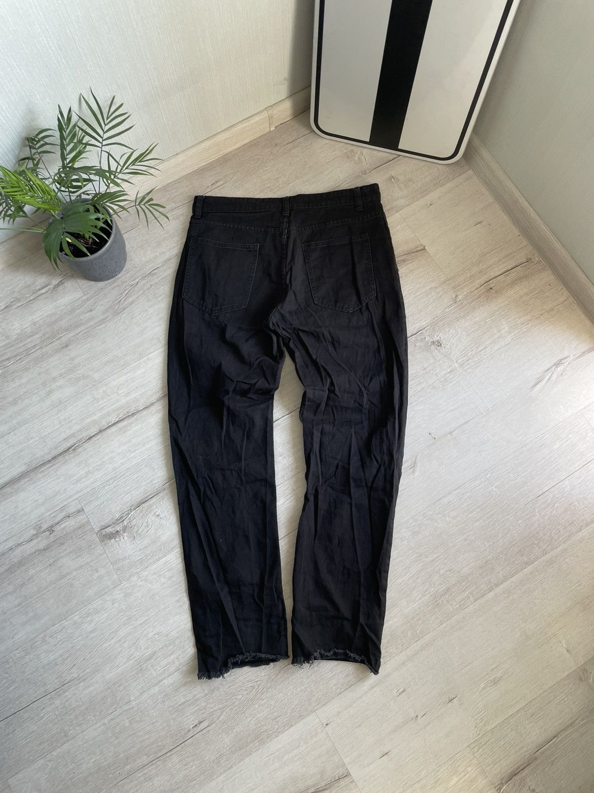 Designer × Vintage Distressed Skinny Jeans With Belief Big Logo Amiri Style Size US 32 / EU 48 - 2 Thumbnail