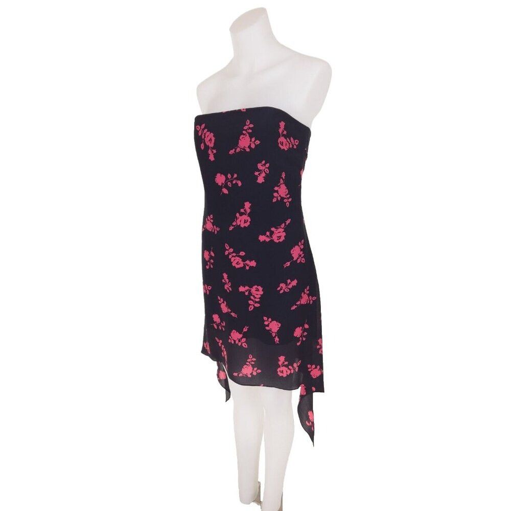 Versus Versace Versus Versace Strapless Floral-print Silk-crepe Mini Dress Size L / US 10 / IT 46 - 5 Thumbnail