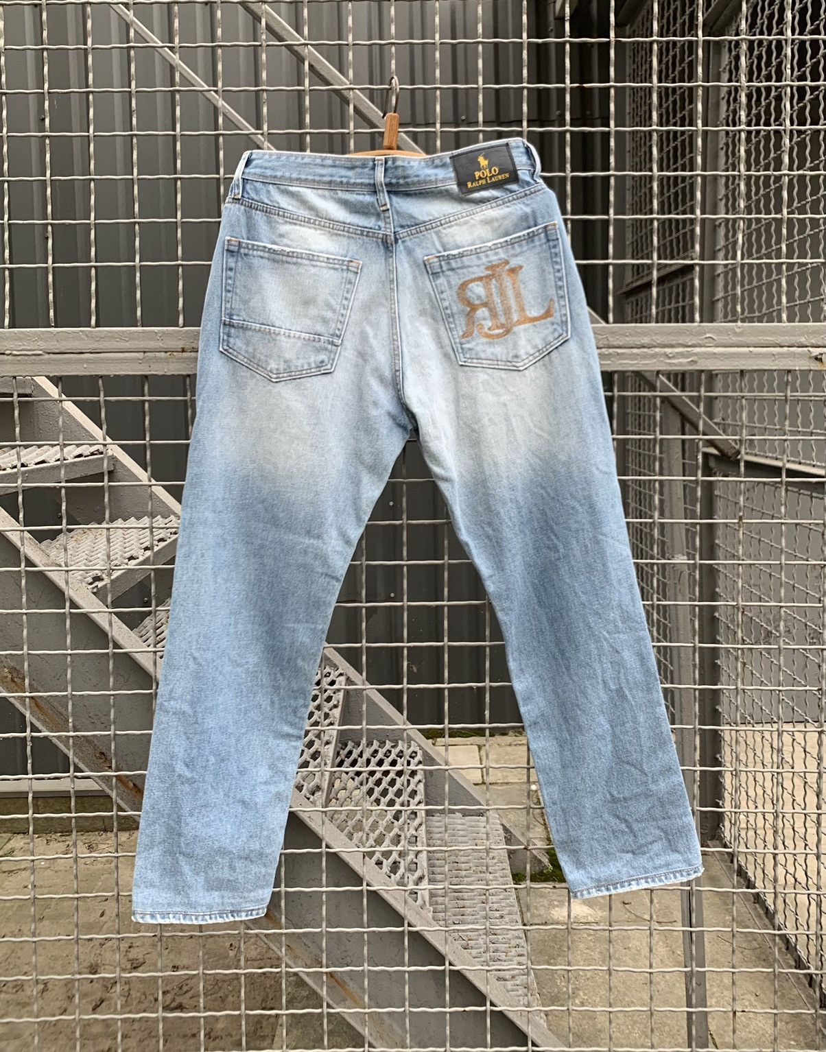 Polo Ralph Lauren Polo Ralph Lauren Blue Baggy Jeans Affliction Size US 34 / EU 50 - 1 Thumbnail