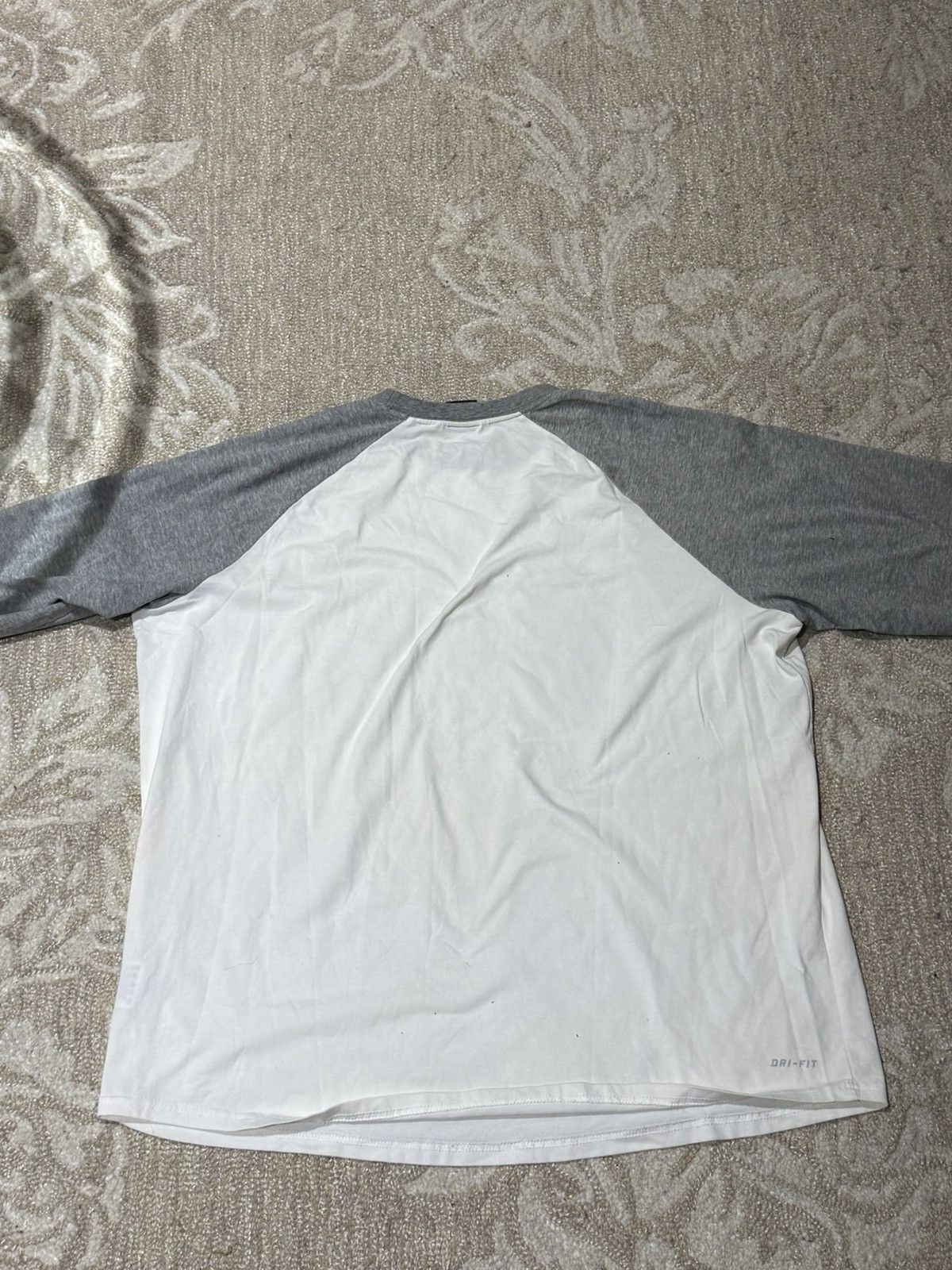 Nike × Vintage Nike SB Shirt Mens Size 2XL White Baseball Raglan 3/4 Sleeve Size US XXL / EU 58 / 5 - 2 Thumbnail