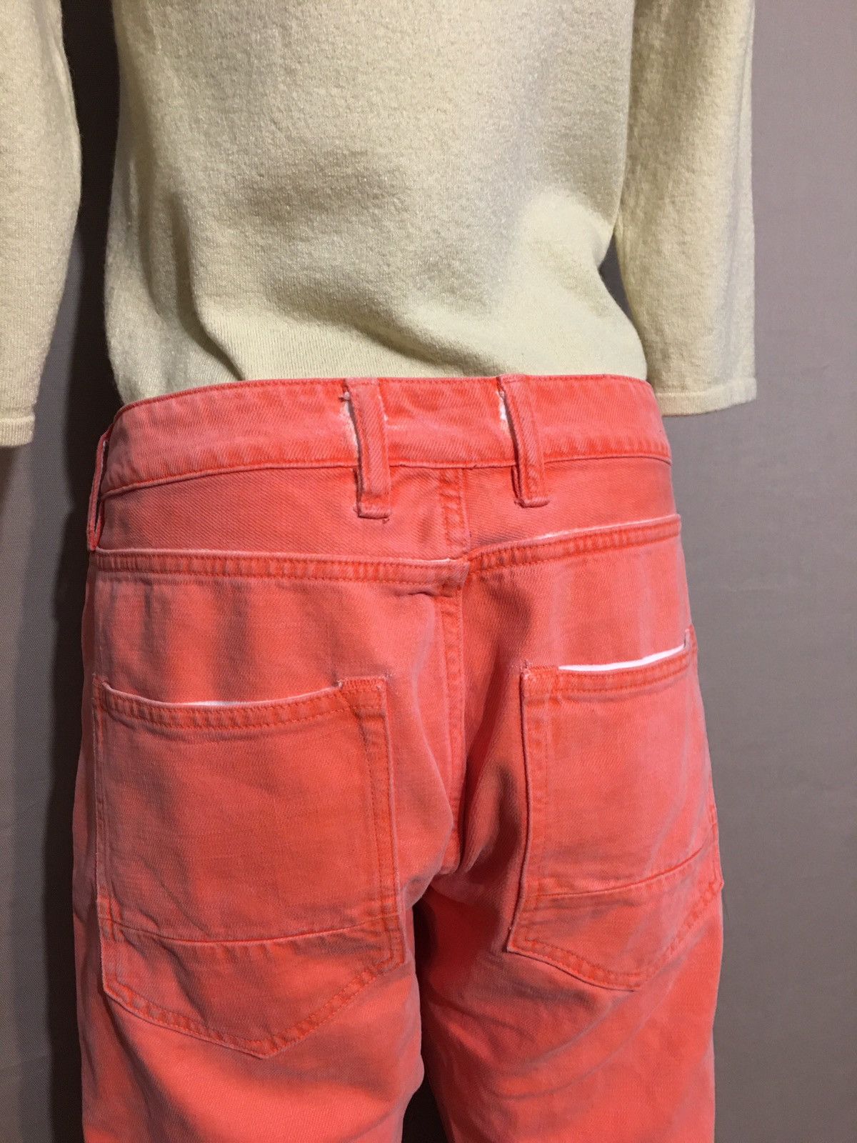 Golden Goose Golden Goose Deluxe Brand Peach White Jeans Size 30 Size 30" / US 8 / IT 44 - 8 Thumbnail