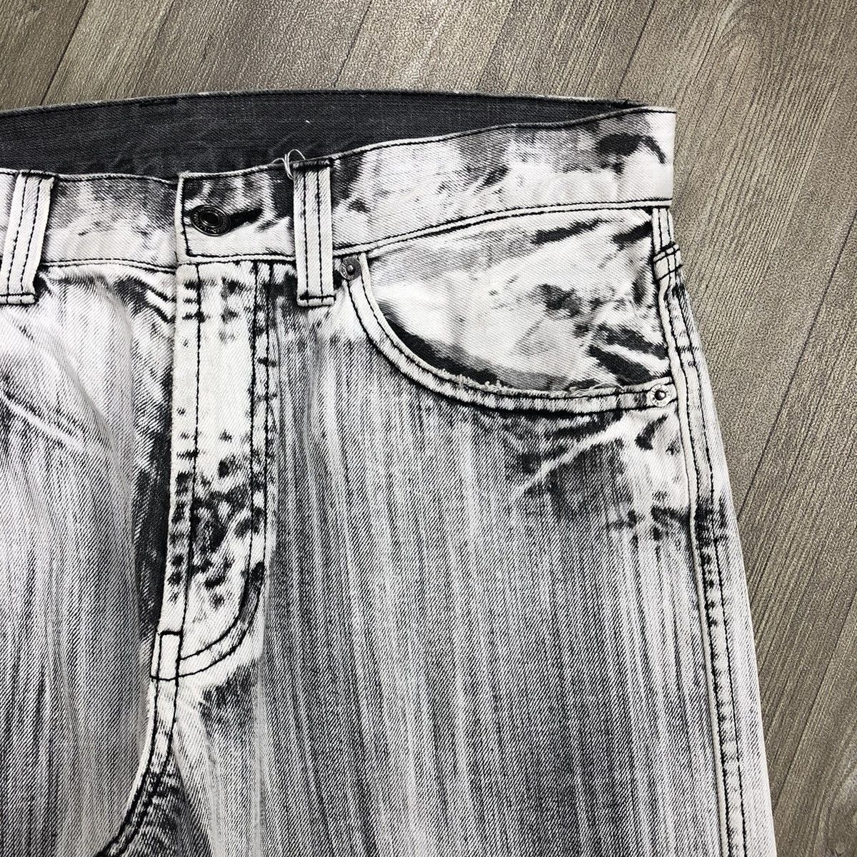 Tornado Mart 2000s Tornado Mart Style Bleached Punk Distressed Jeans Size US 34 / EU 50 - 7 Thumbnail