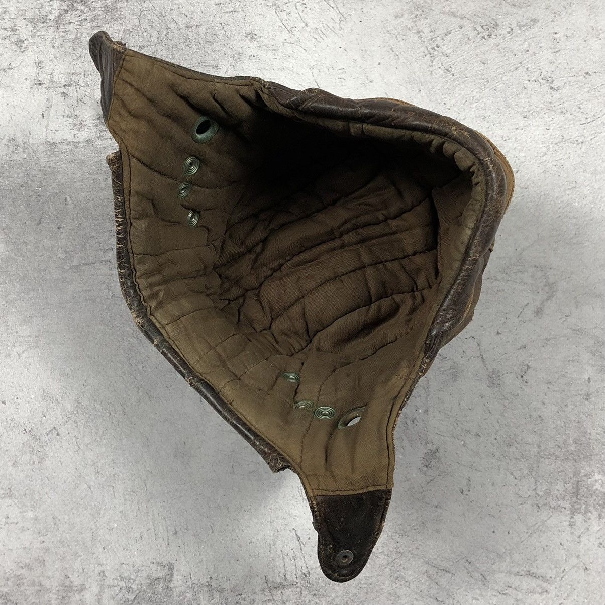 Vintage Rare Vintage 1920s–1930s Leather Aviator Flying Helmet Size ONE SIZE - 23 Thumbnail