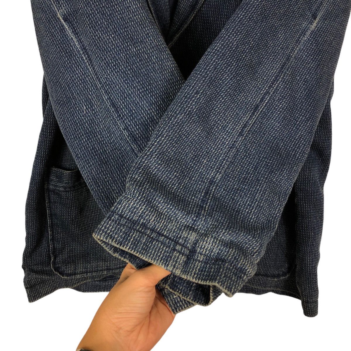 Issey Miyake 🔥90’s Vivreclub Issey Miyake Japan Denim Jacket Work Size US L / EU 52-54 / 3 - 11 Thumbnail