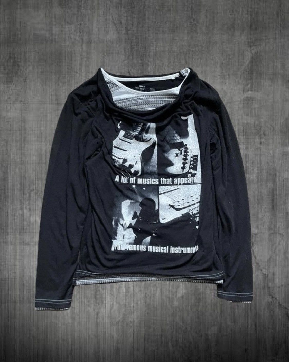 If Six Was Nine 2000s Japanese archive poem double layered ls tee Size US S / EU 44-46 / 1 - 1 Thumbnail