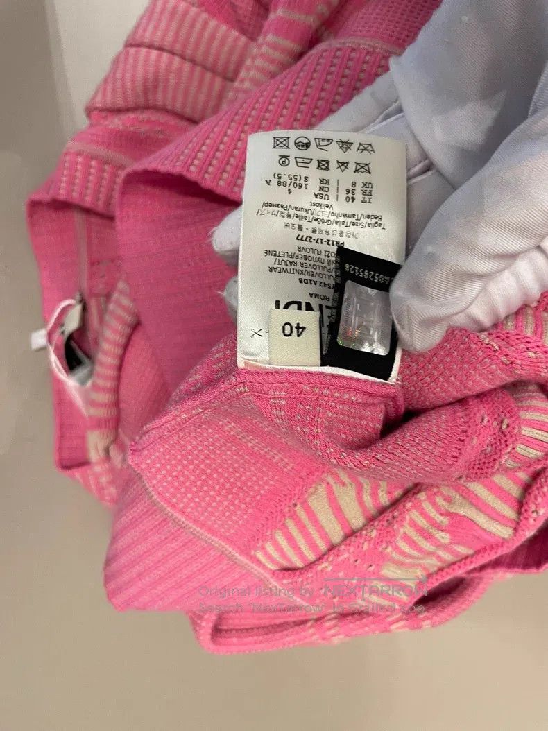Fendi Fendi Pink viscose fiber sweater Size XS / US 0-2 / IT 36-38 - 4 Thumbnail