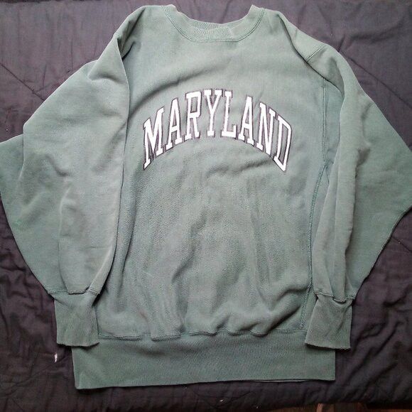 Champion × Vintage Vintage Champion Reverse Weave Maryland Crewneck Sweatshirt Size US XL / EU 56 / 4 - 2 Thumbnail