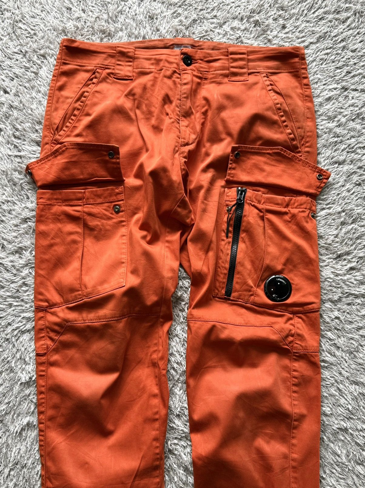 C.P. Company C.P. COMPANY ORANGE GARMENT DYED CARGO PANTS Size US 33 - 8 Thumbnail