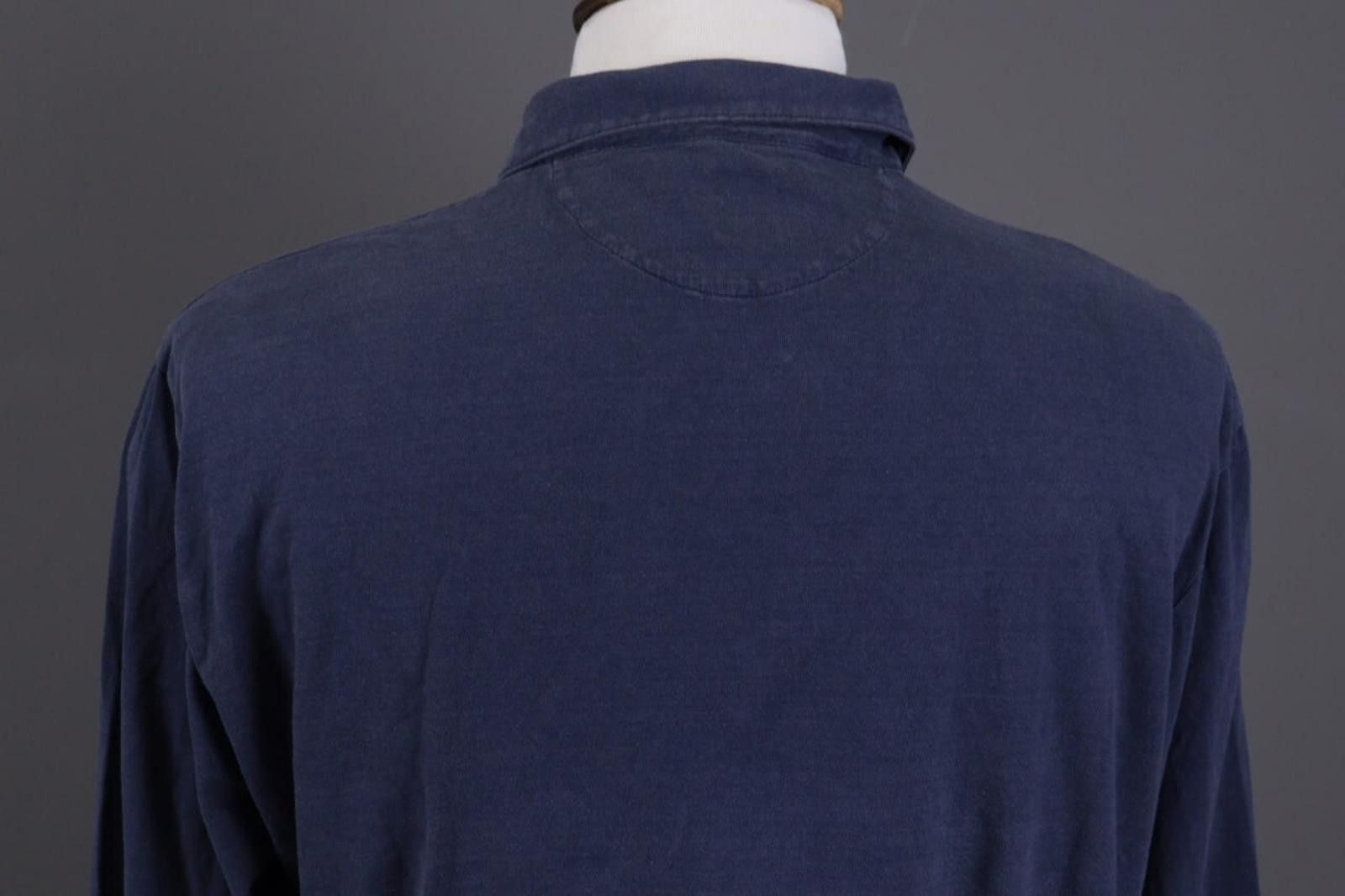 Eleventy Eleventy Blue Summer Long Sleeve Polo Shirt Size 3XL Size US XXL / EU 58 / 5 - 11 Thumbnail