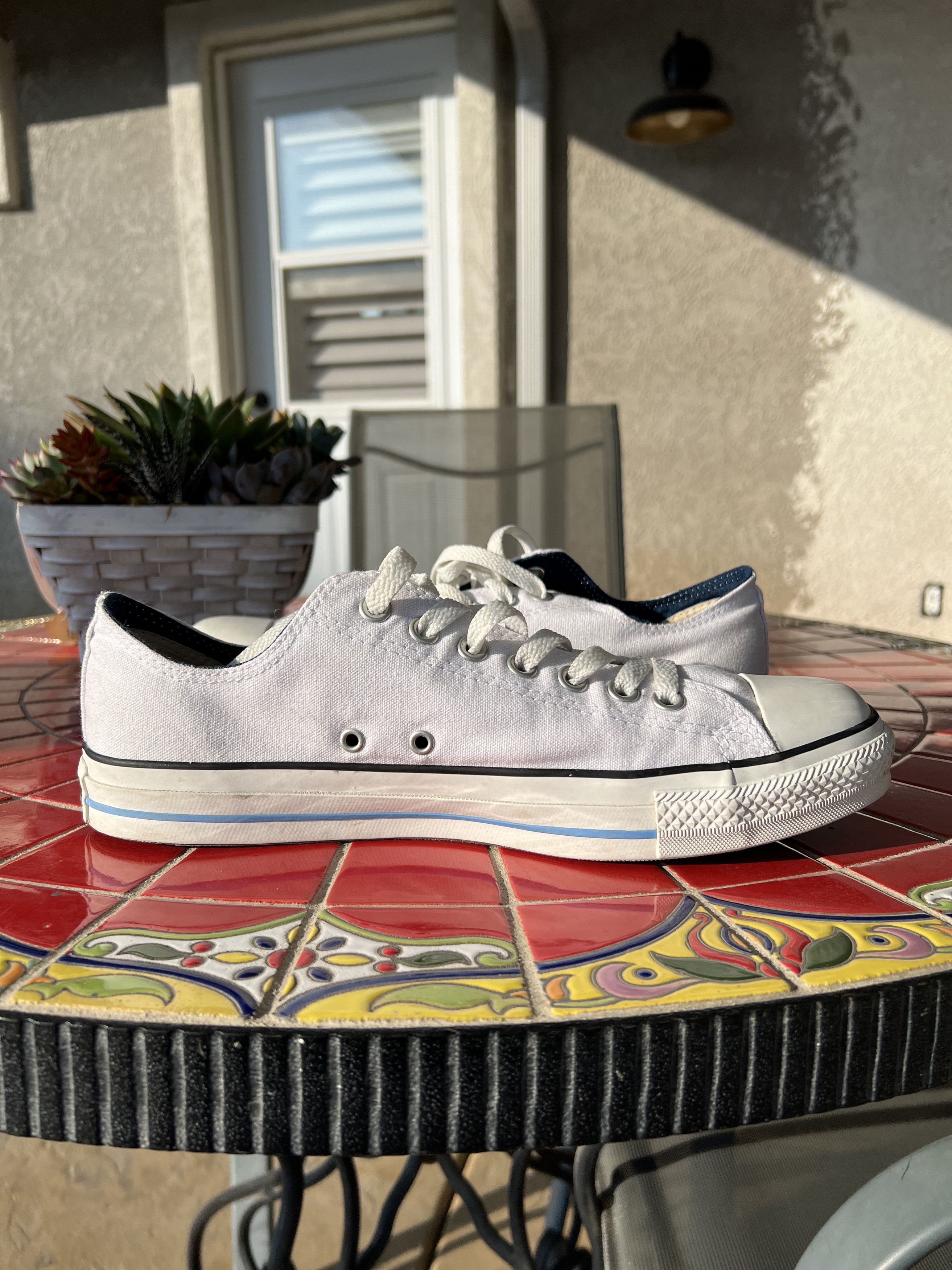 Converse Converse Adult Unisex Chuck Taylor Double Tongue Ox WT/NY/BL Size US 10 / EU 43 - 3 Thumbnail