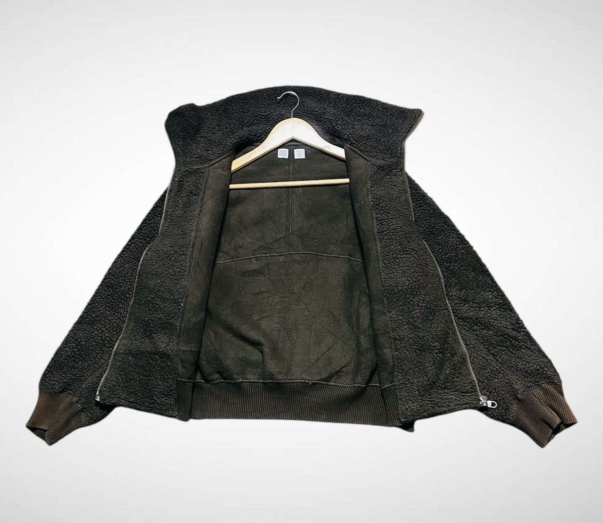 Lemaire × Uniqlo Uniqlo X Lemaire Sherpa Crop Jacket Size US XL / EU 56 / 4 - 3 Thumbnail