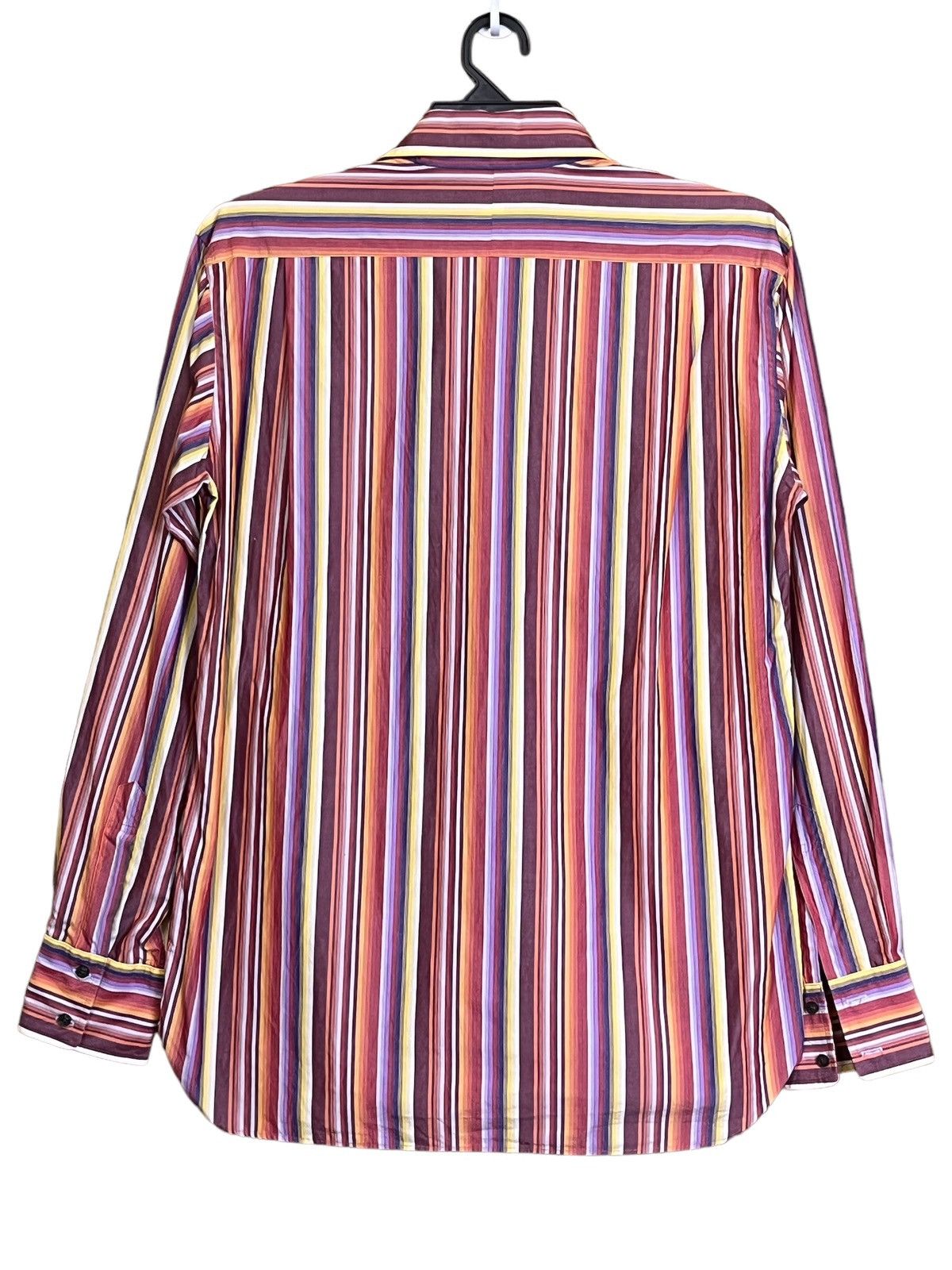 Yohji Yamamoto YOHJI YAMAMOTO AAR DURBAN STRIPED BUTTON UPS L/S SHIRT Size US M / EU 48-50 / 2 - 2 Thumbnail