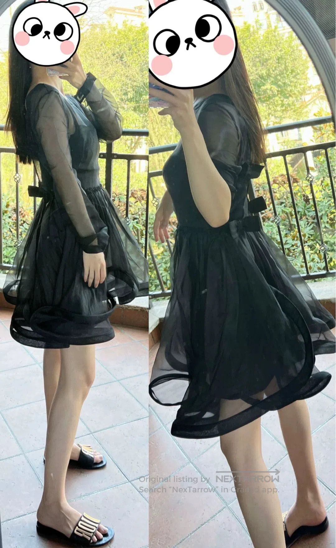 Valentino Valentino Black Chiffon Dress. Size US S / EU 44-46 / 1 - 3 Thumbnail