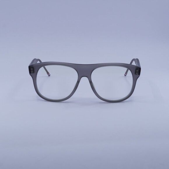 Thom Browne Thom Browne TB-008C-55 Eyeglasses Satin Grey 55mm Square Size ONE SIZE - 2 Thumbnail