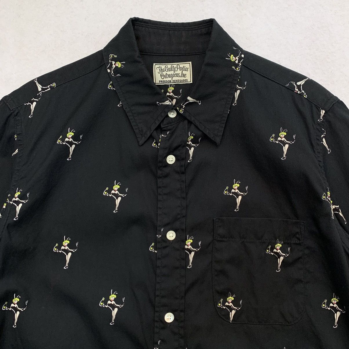 Wacko Maria Wacko Maria Guilty Parties Bunny Girl Short Sleeve Shirt Size US M / EU 48-50 / 2 - 2 Thumbnail
