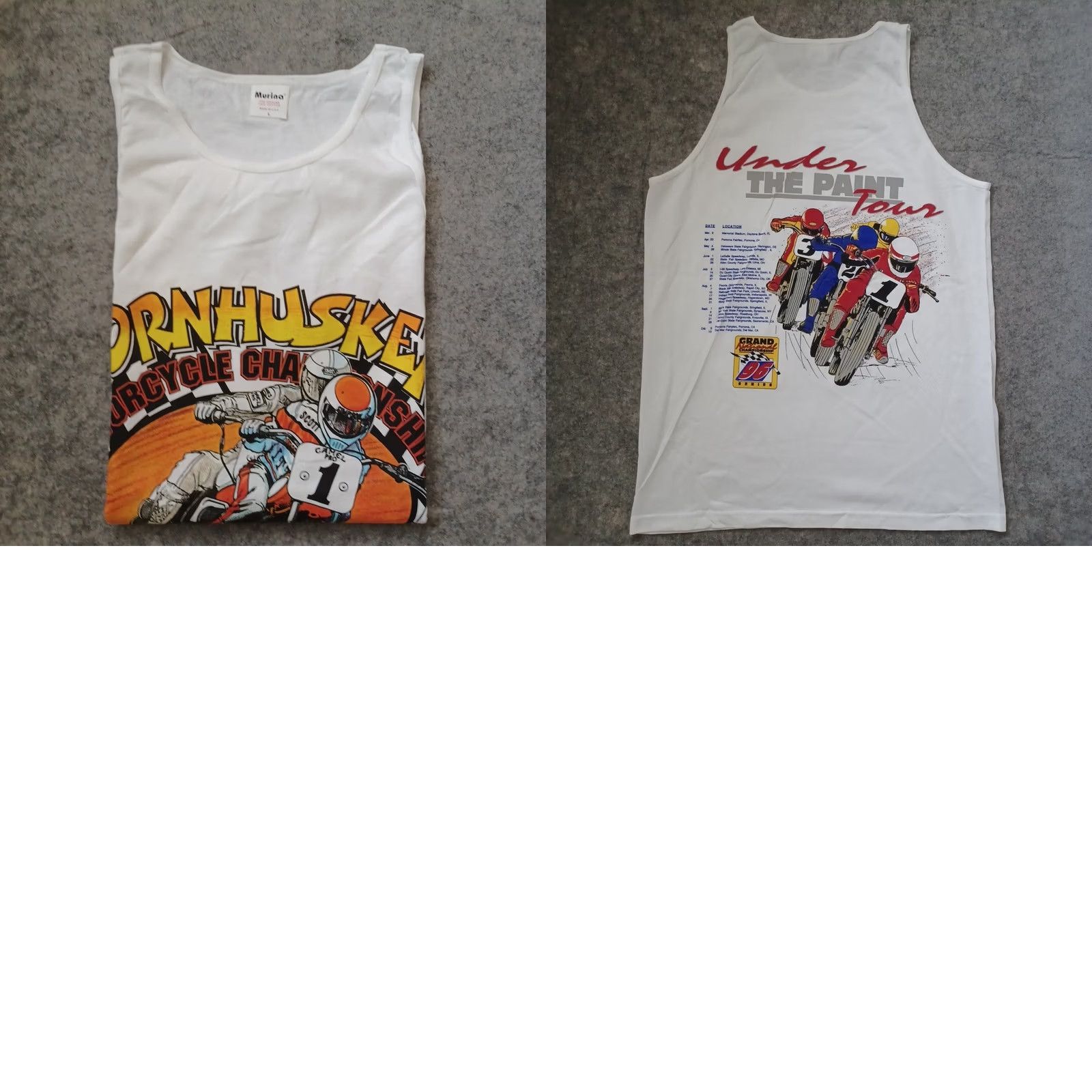 Vintage VINTAGE Motorcycle Shirt L White Lincoln Nebraska Mens T-Shirt Size US L / EU 52-54 / 3 - 9 Thumbnail