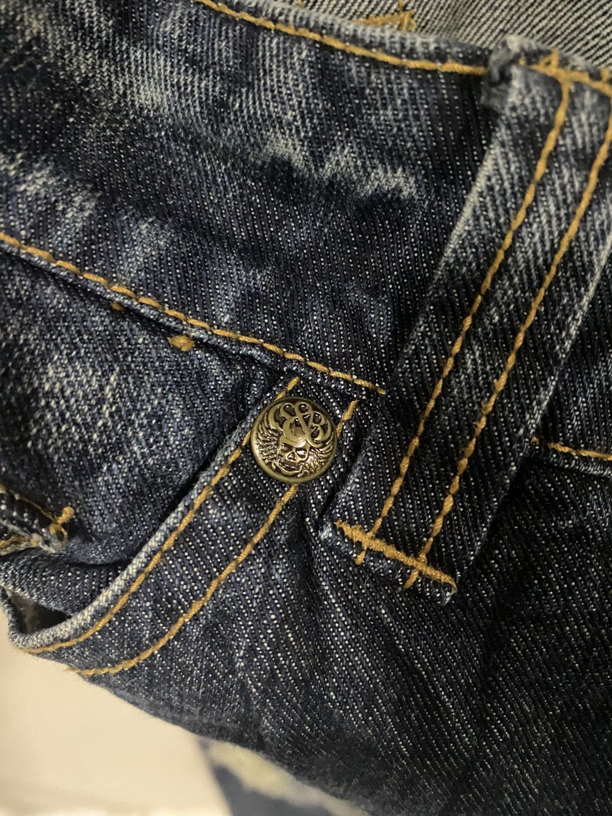 Japanese Brand Vintage Sorridere Distressed Painter Flared Jeans Size US 33 - 9 Thumbnail