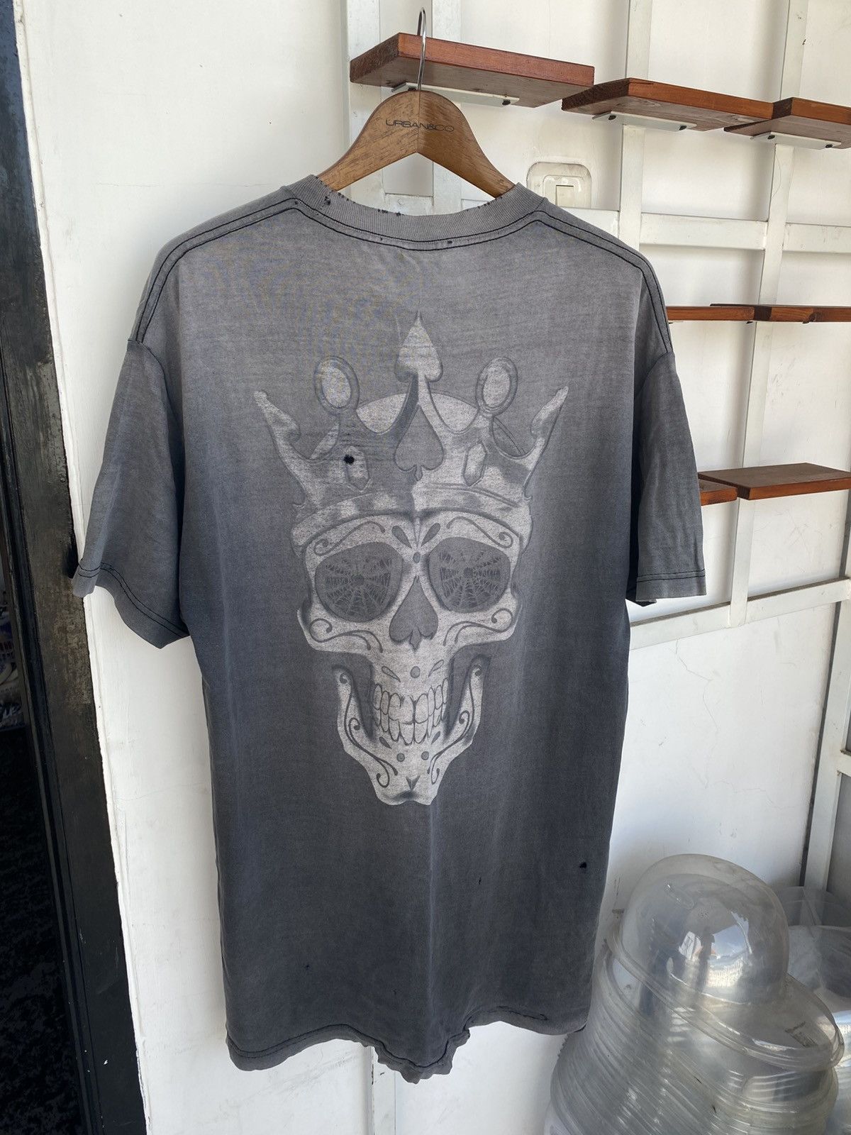 Rap Tees Kingspade Skull Kings Thrashed Tees 🔥 Size US L / EU 52-54 / 3 - 2 Thumbnail