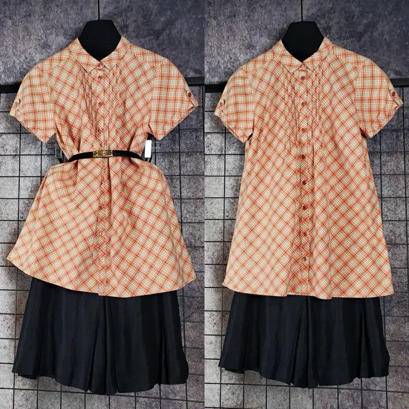 Burberry Burberry Summer Orange Pink Short Sleeve Shirt Size M / US 6-8 / IT 42-44 - 1 Thumbnail