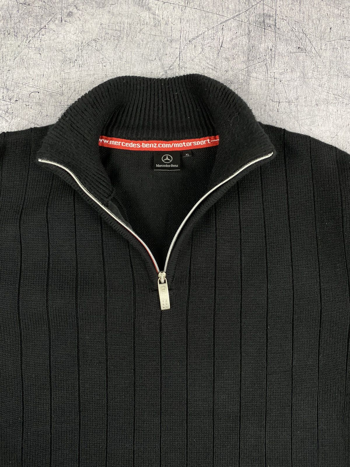 Mercedes-Benz Vintage Mercedes Benz Zip 1/3 Sweater Size XL Size US XL / EU 56 / 4 - 5 Thumbnail