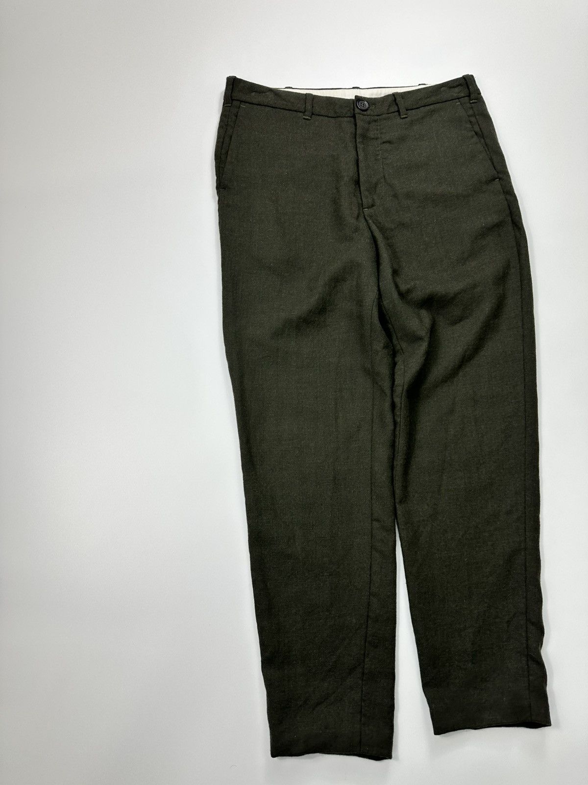 Arket Arket Wool Classic Pants 48 EU Size Green Size US 32 / EU 48 - 3 Thumbnail