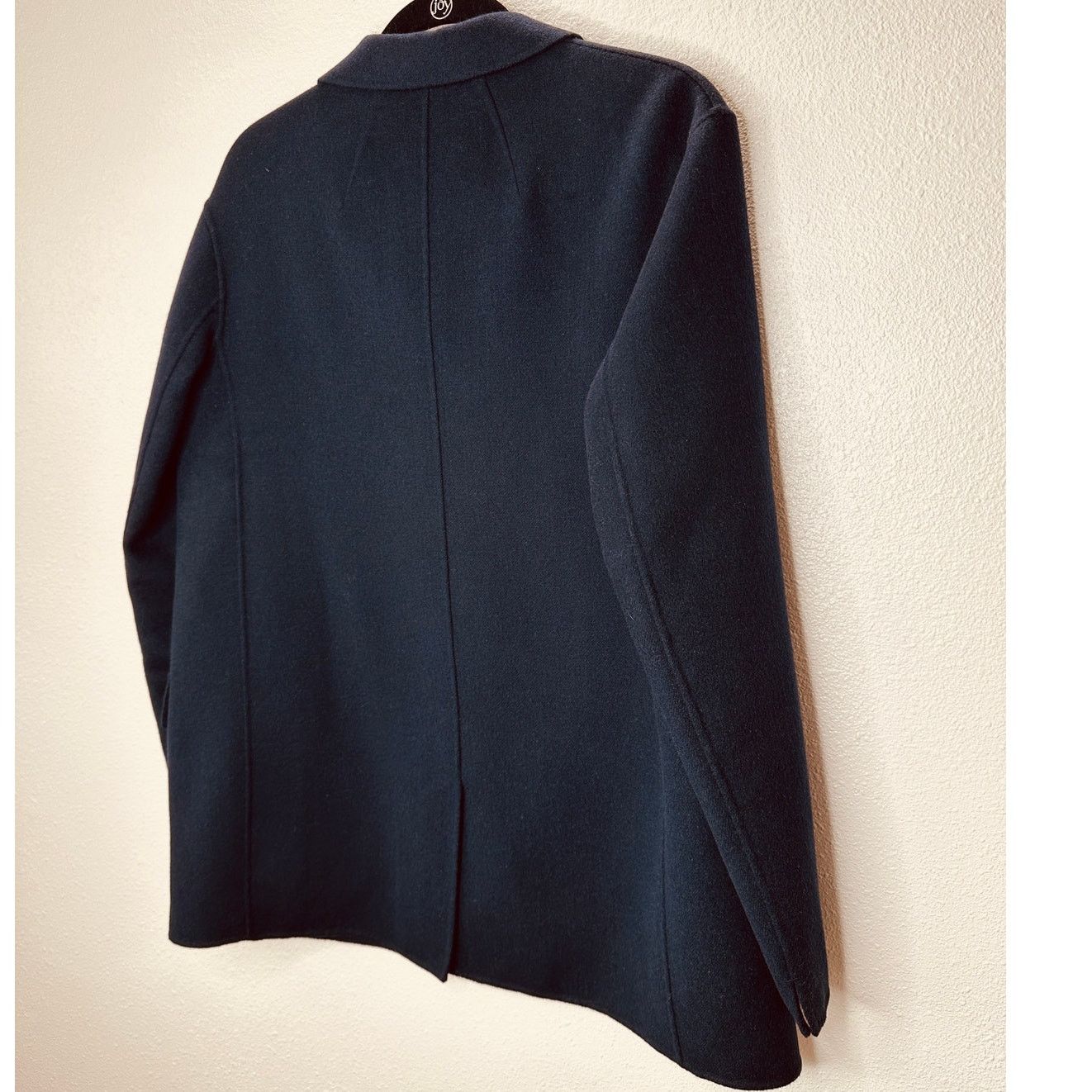 Max Mara S MaxMara Cucio Amano Navy Angora Wool 3-Button Blazer 12 Size XL / US 12-14 / IT 48-50 - 10 Thumbnail