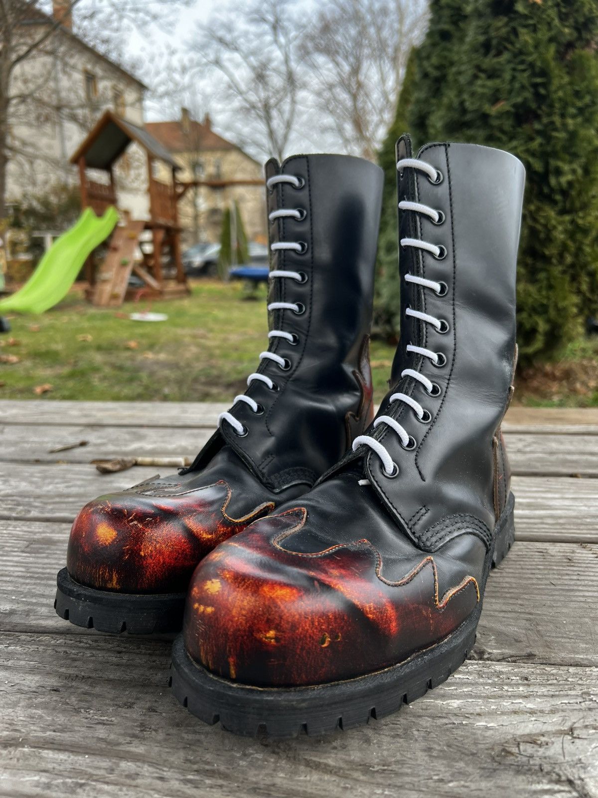 Other Vintage Rare Underground England boots steel toe leather Size US 8 / EU 41 - 1 Thumbnail