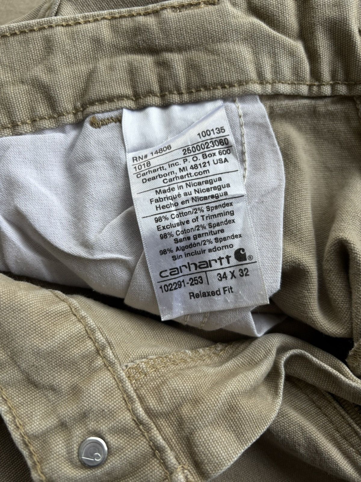 Carhartt carhartt cellpo size 34 relaxed fit Size US 34 / EU 50 - 6 Thumbnail