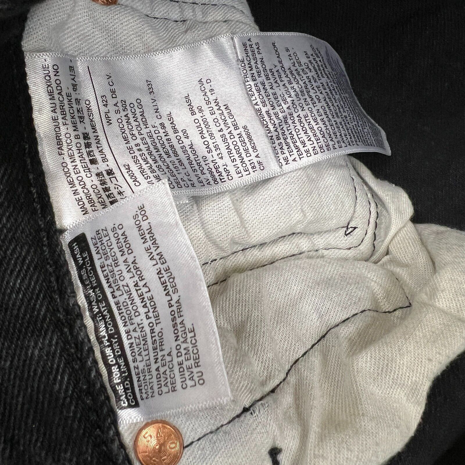 Levi's × Vintage Levi's 501 Jeans 34x29 Straight Leg Fit Faded Denim Pants Size US 34 / EU 50 - 8 Thumbnail