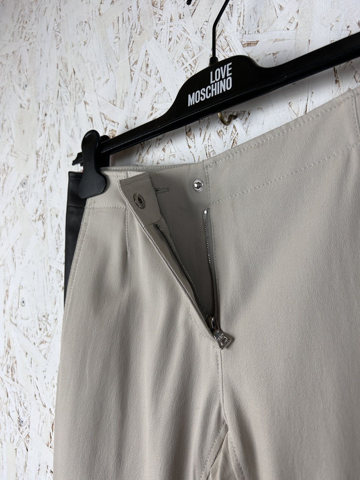 Prada Vintage Prada Leather Inserts Stretch Womens Archive Pants Size 26" / US 2 / IT 38 - 3 Thumbnail