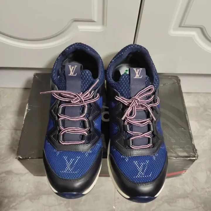 Louis Vuitton Louis Vuitton Blue Black Sports Sneakers -2508 Size US 7.5 / EU 40-41 - 2 Thumbnail