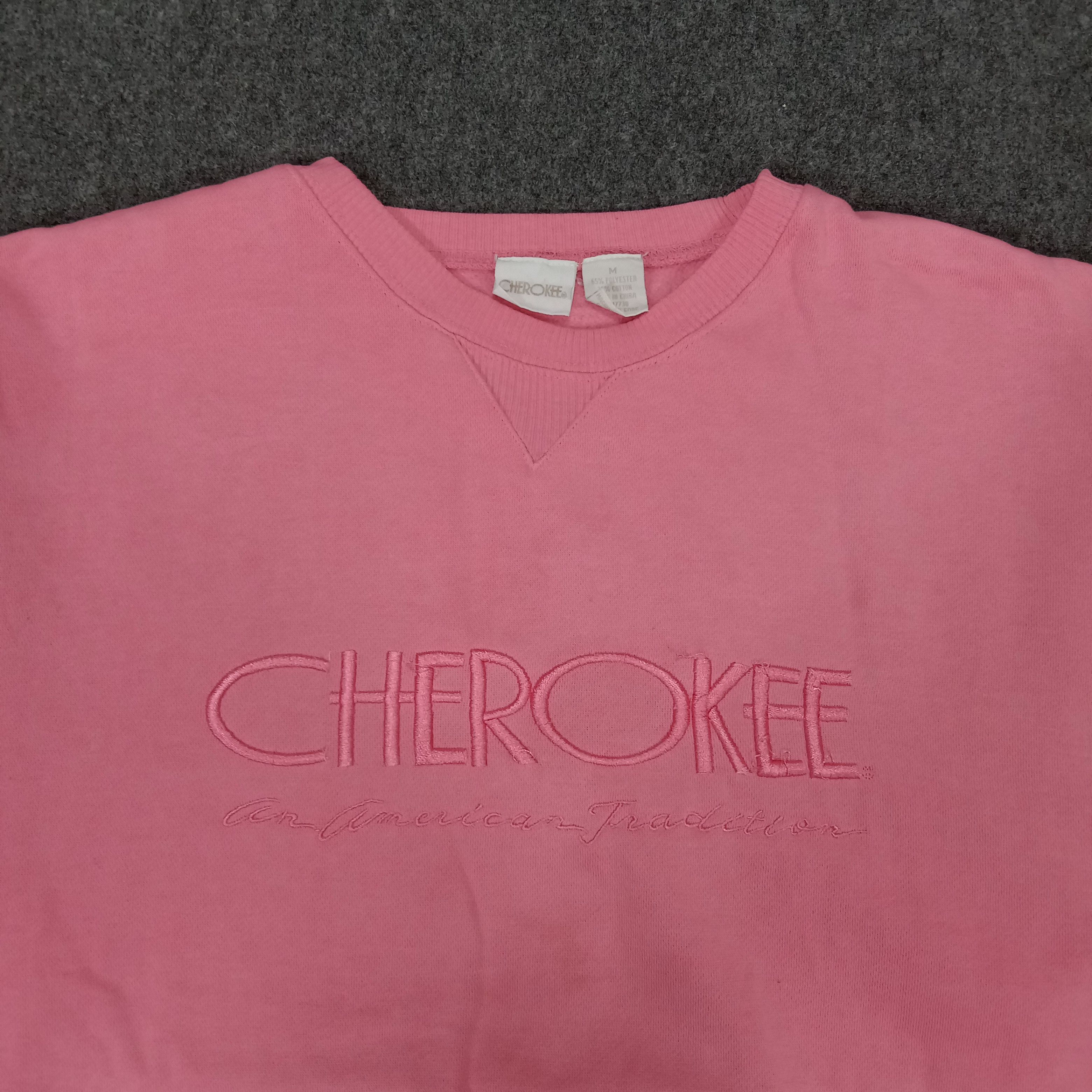 Cherokee × Vintage Cherokee Center Spell Out Design Sweatshirt Size US L / EU 52-54 / 3 - 2 Thumbnail