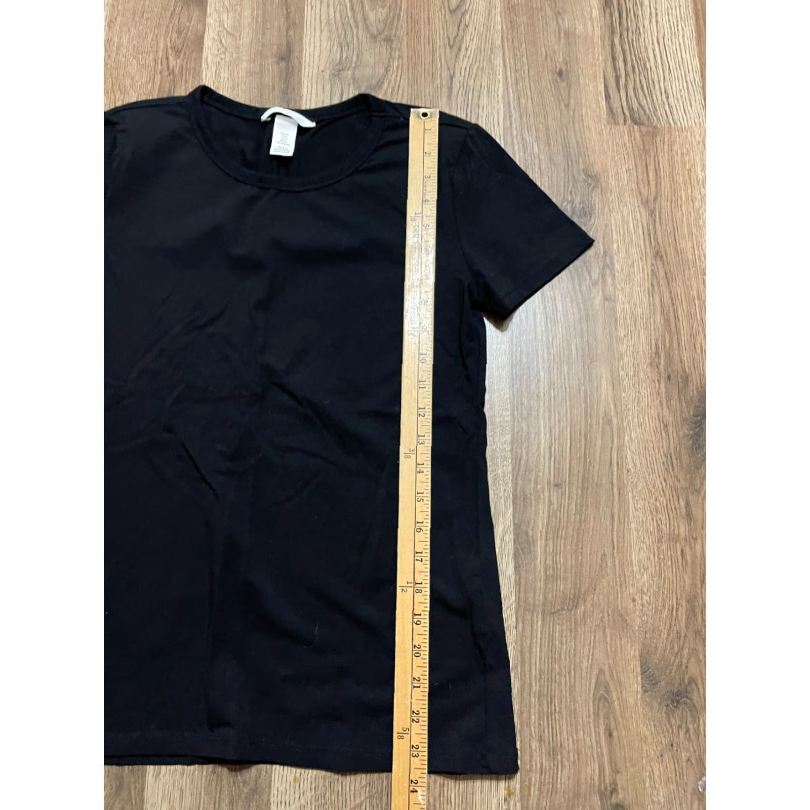 H&M H&M Shirt Women Mid Black Short Sleeve Crew Neck T-Shirt Casual Modern Basic Regular Size M / US 6-8 / IT 42-44 - 5 Thumbnail