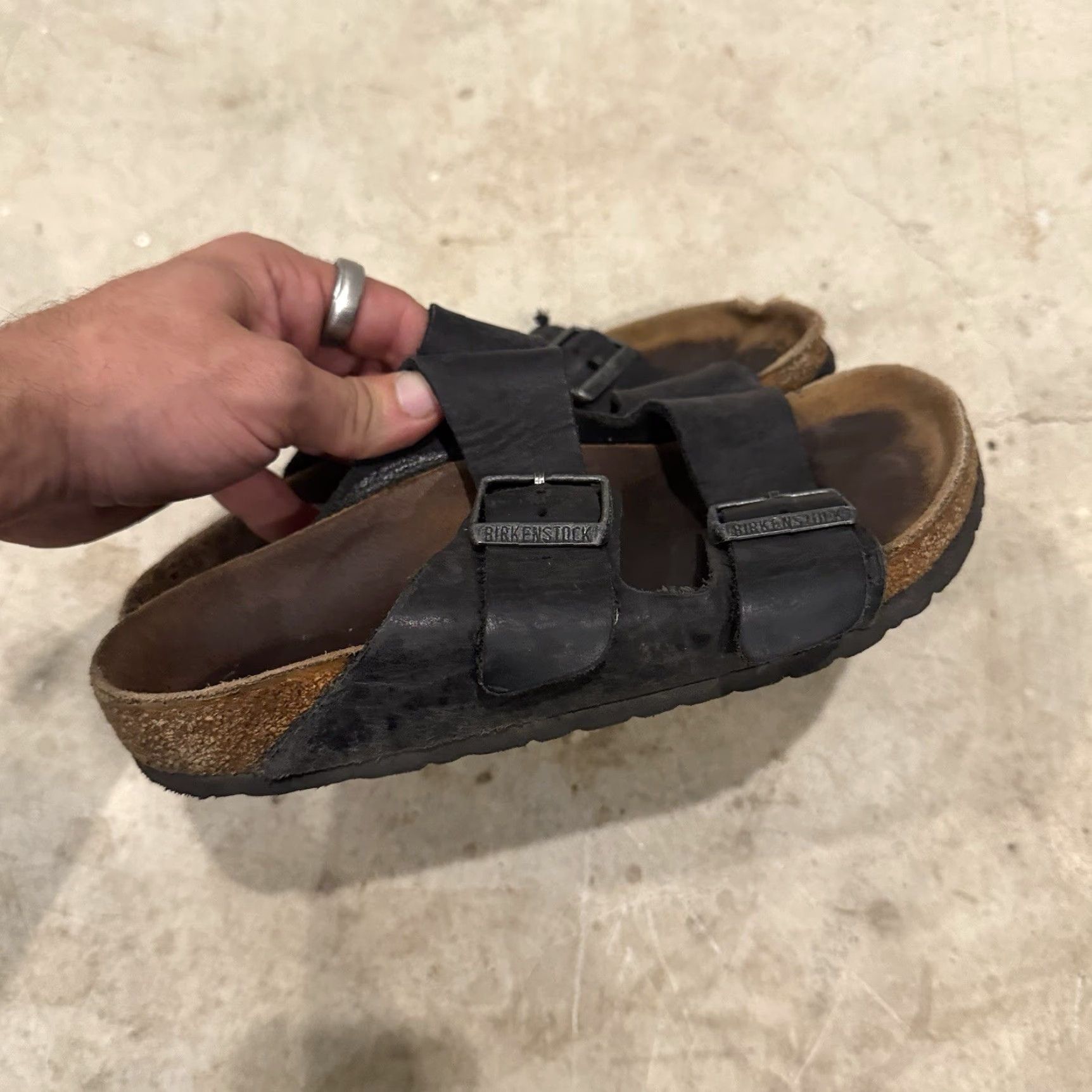 Birkenstock Birkenstock Arizona Black Birko-Flor Slide Sandals 37 EU Women 6-6.5 US Size US 6 / IT 36 - 3 Thumbnail