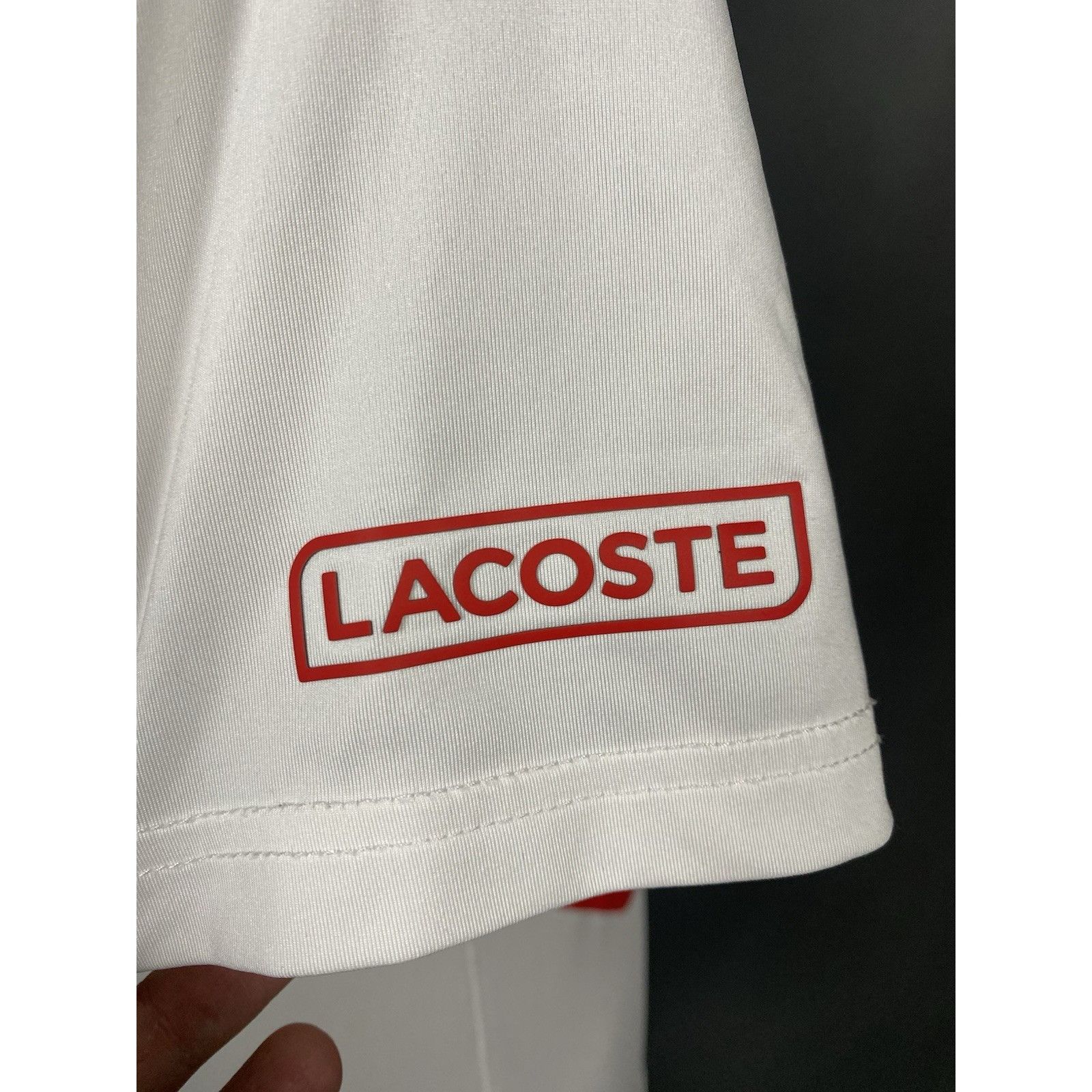 Lacoste Lacoste Roland Garros Ultra Dry Men's White Polo T-Shirt Siz Size US XS / EU 42 / 0 - 11 Thumbnail