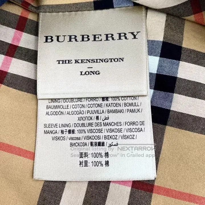 Burberry Burberry Black Cotton Trench Coat XS. Size US XS / EU 42 / 0 - 7 Thumbnail
