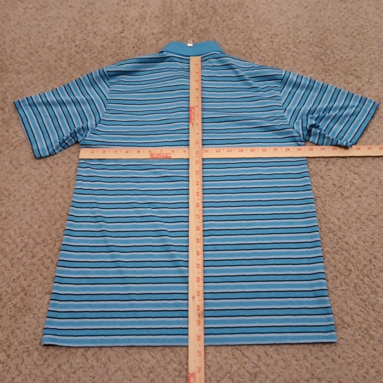 Vintage Grand Slam Polo Shirt Mens Small Blue Striped Short Sleeve Polyester Polo Shirt Mens S Blue Striped Short Sleeve Polyester Size US S / EU 44-46 / 1 - 6 Thumbnail