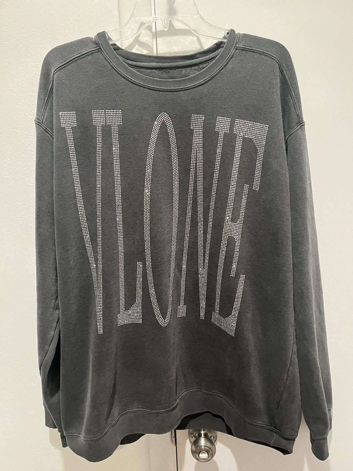 image of Swarovski x Vlone Swarvorski Unreleased Diamond Sweater Size Large in Black, Men's