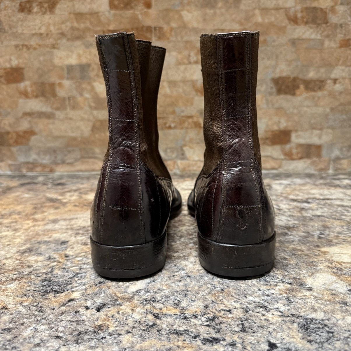 Dolce & Gabbana DOLCE & GABBANA Eel Skin Chelsea Pull On Boots 8069 Sz 8 Size US 8 / EU 41 - 4 Thumbnail