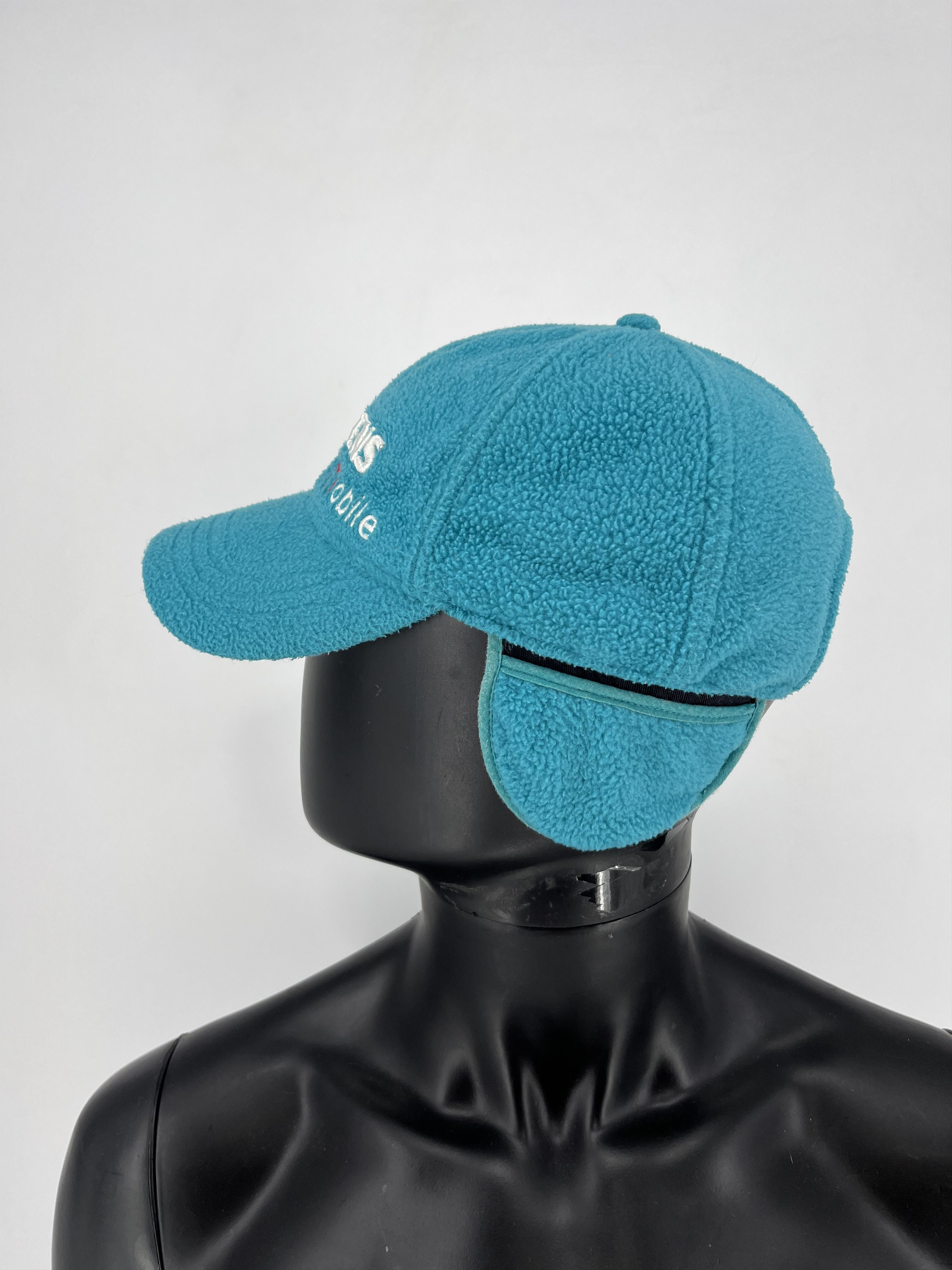 Vintage Siemens Vintage Fleece Trucker Hat Teal Snapback 80s 90s Size ONE SIZE - 7 Thumbnail