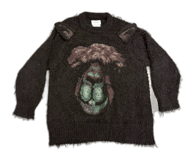 Doublet Cute Alpaca Embroidered Knit Sweater Size S / US 4 / IT 40 - 1 Thumbnail