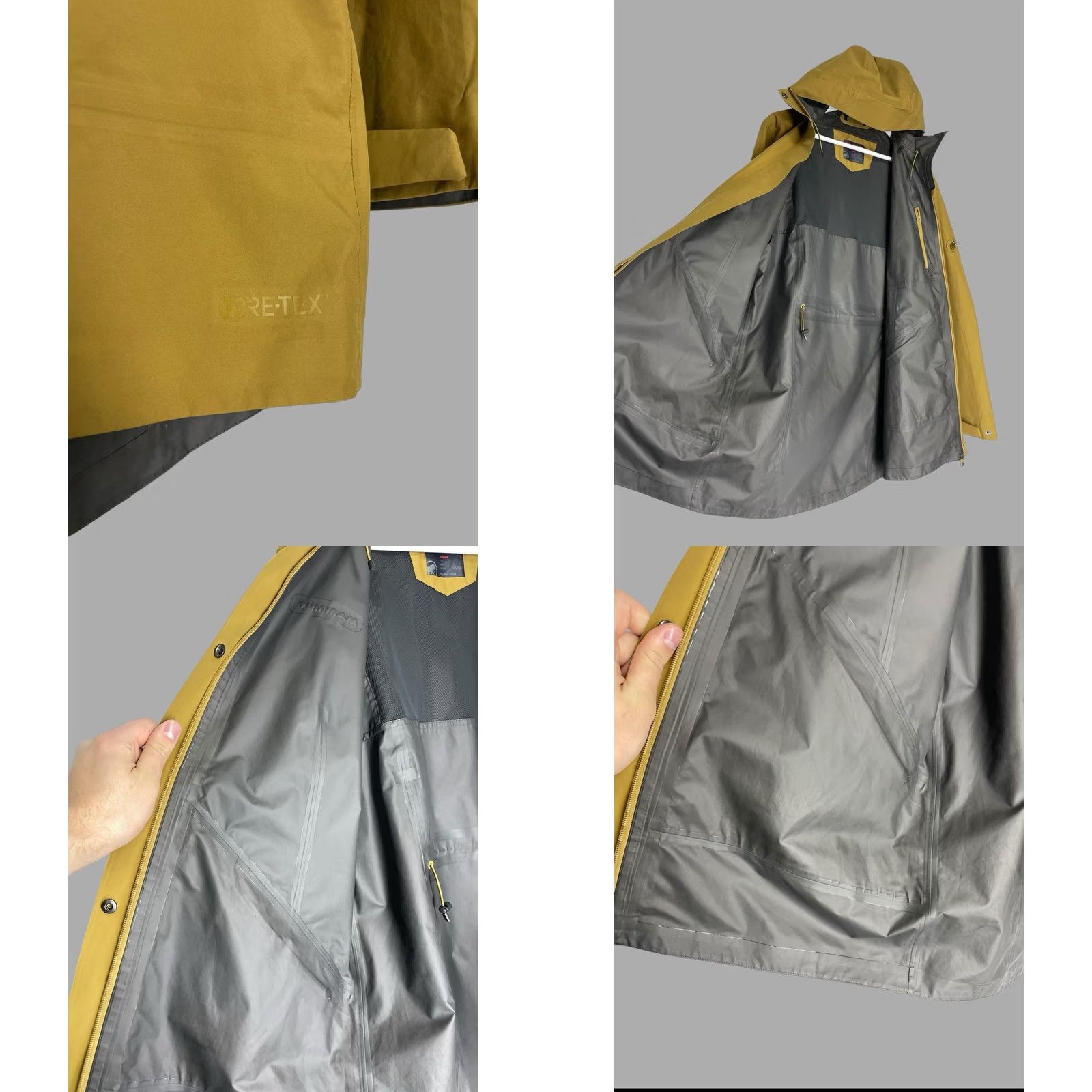 Mammut Mammut GORE-TEX Hardshell Jacket Women’s Waterproof Rain Mustard XL Size XL / US 12-14 / IT 48-50 - 9 Thumbnail