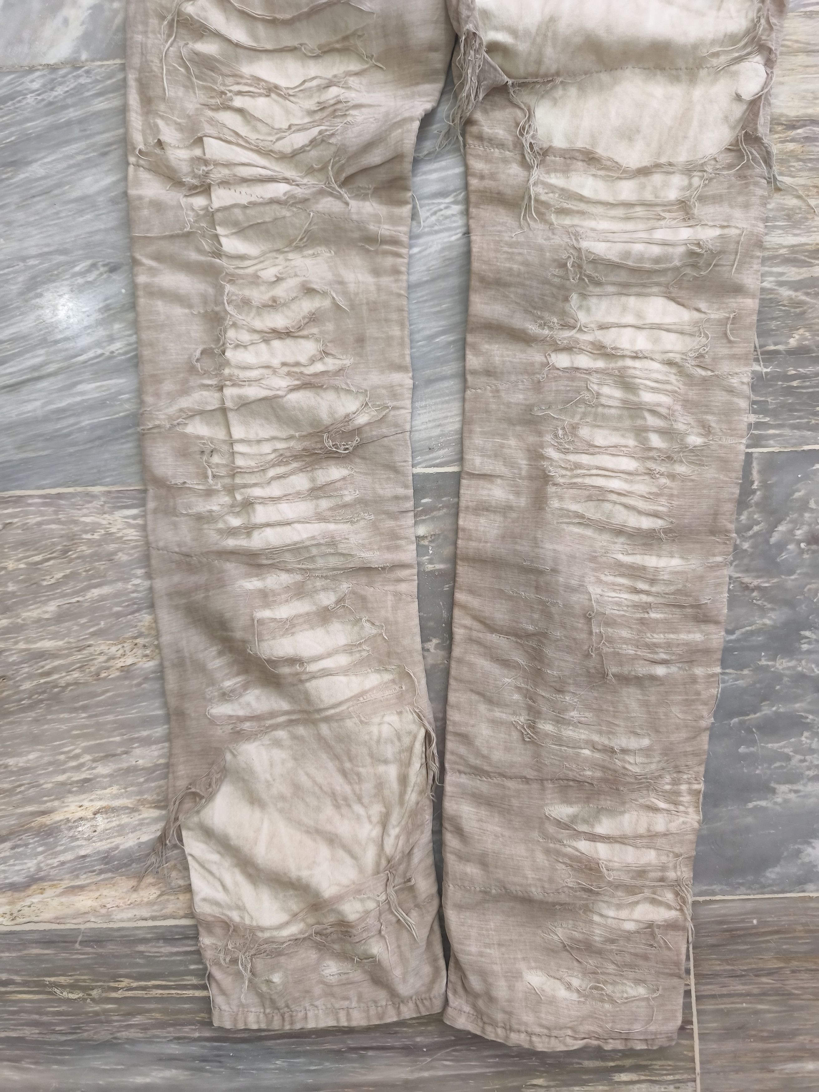 Just Cavalli JUST CAVALLI DISTRESSED DOUBLE LAYER DIE DYE JEANS 2000S Size US 31 - 9 Thumbnail