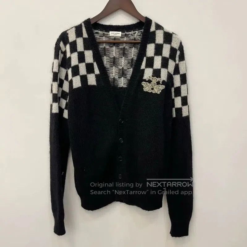 Other YSL Colorblock Mohair Long Sleeve Cardigan . Size M / US 6-8 / IT 42-44 - 6 Thumbnail