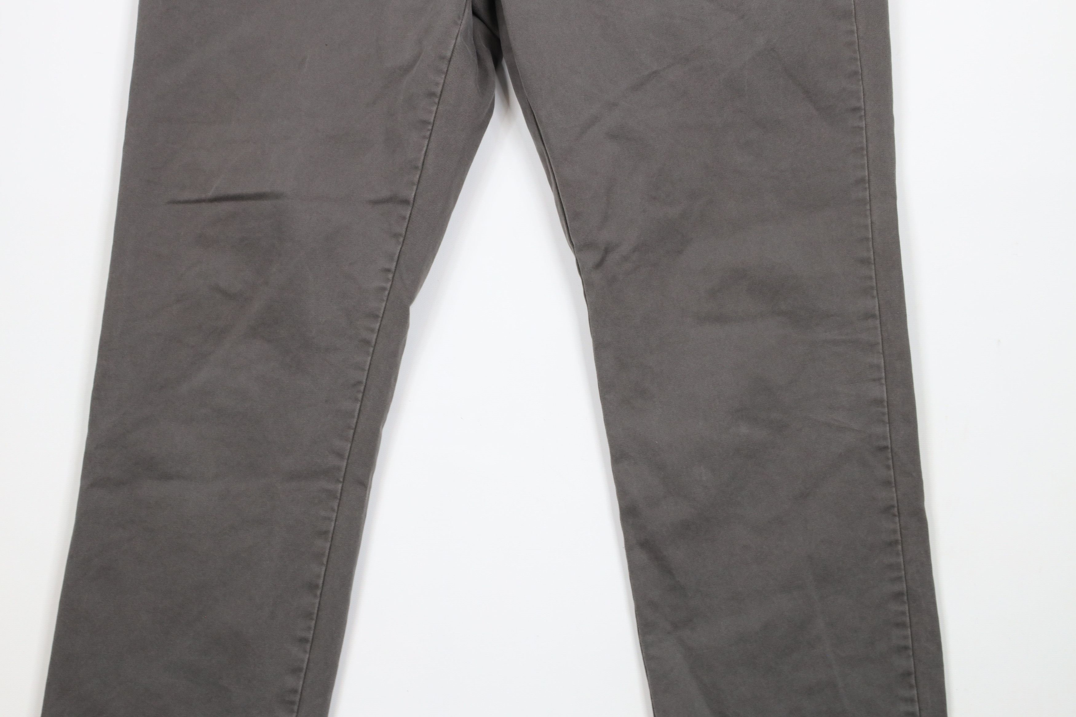 J.Crew × Vintage Vintage J Crew Straight Leg Cotton Chinos Chino Pants Gray Size US 35 - 3 Thumbnail