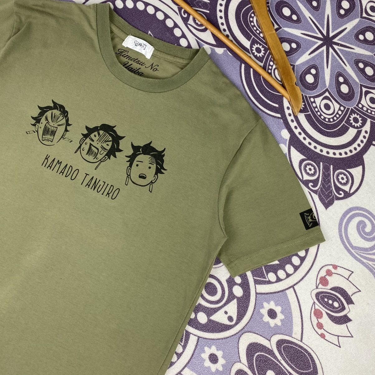 Anime Rare🔥Kamado Tanjiro Anime Shirt Big Logo Spell Out Size US M / EU 48-50 / 2 - 5 Thumbnail