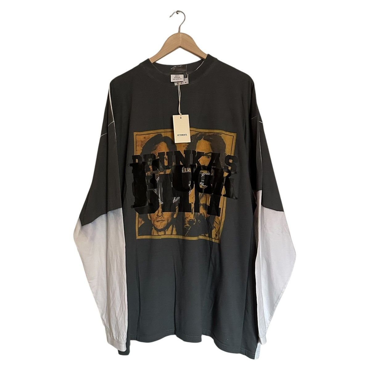 Vetements Vetements Charles Manson Trompe L’oeil Longsleeve Tee AW18 Size US S / EU 44-46 / 1 - 1 Thumbnail