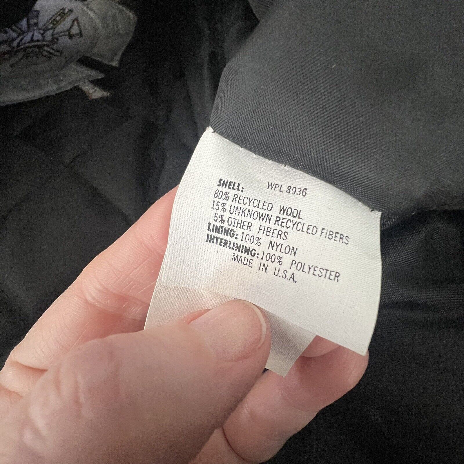 Delong Vintage bomber Jacket DeLong Wool 52 90s Backdraft Black Red Size US XXL / EU 58 / 5 - 11 Thumbnail